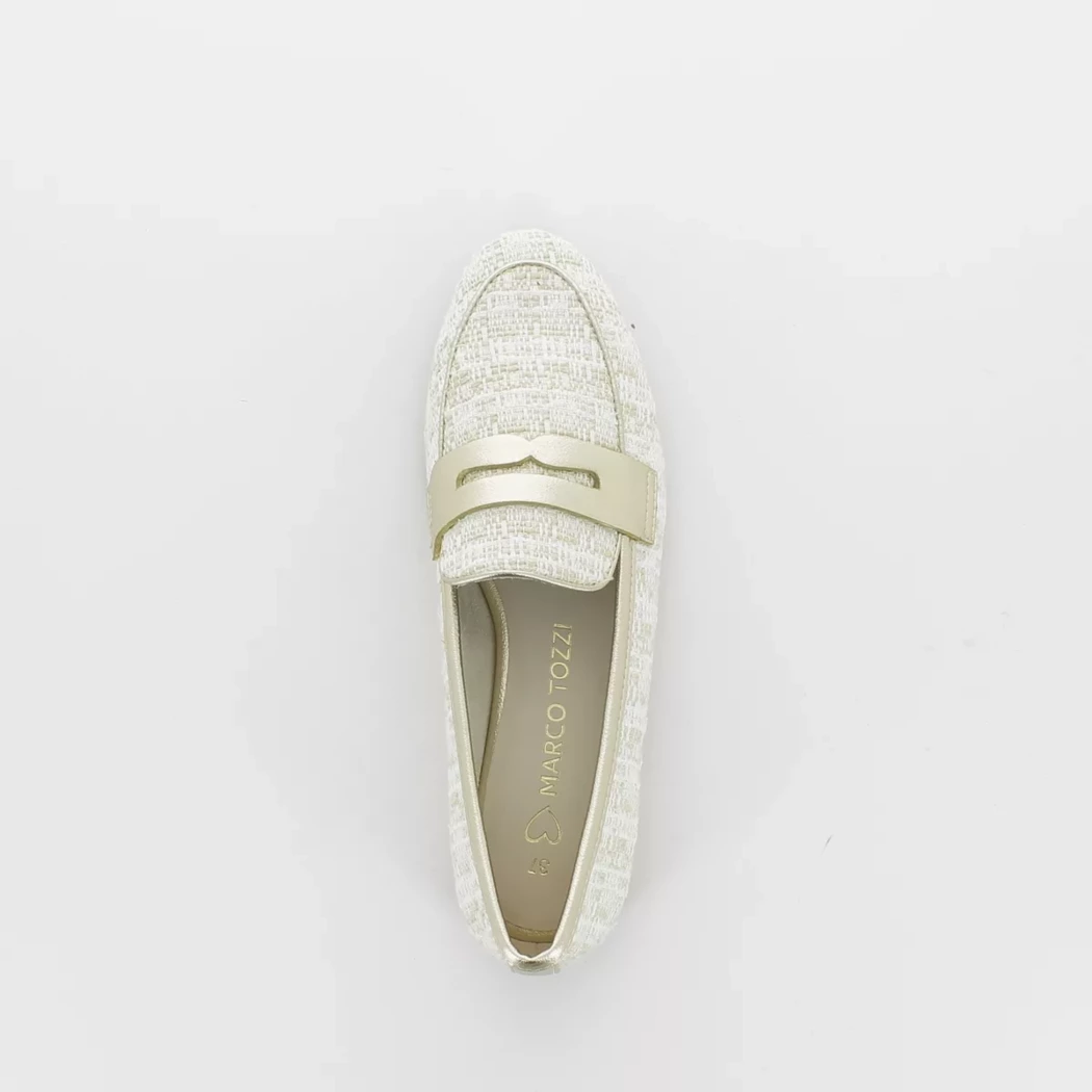 Image (6) de la chaussures Marco Tozzi - Mocassins Beige en Textile