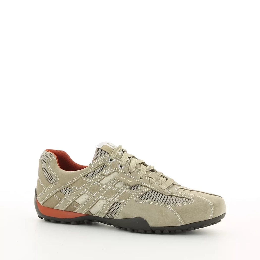 Image (1) de la chaussures Geox - Baskets Taupe en Cuir nubuck