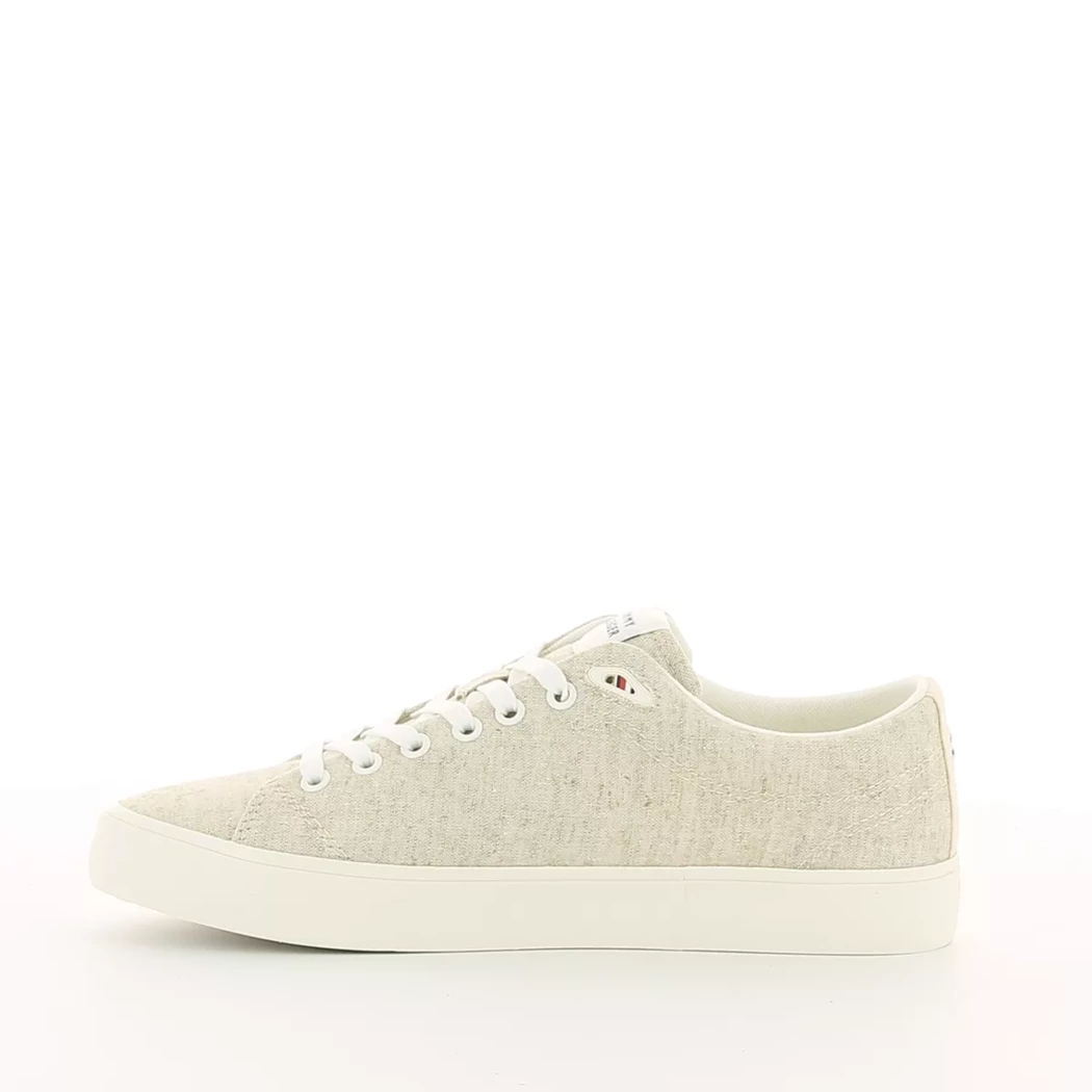 Image (4) de la chaussures Tommy Hilfiger - Baskets Beige en Textile