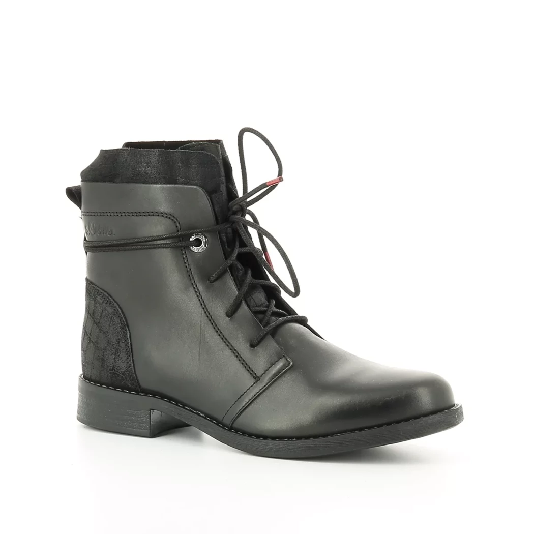 Image (1) de la chaussures S.Oliver - Bottines Noir en Cuir