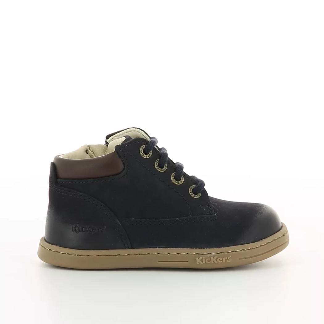 Image (2) de la chaussures Kickers - Bottines Bleu en Cuir nubuck