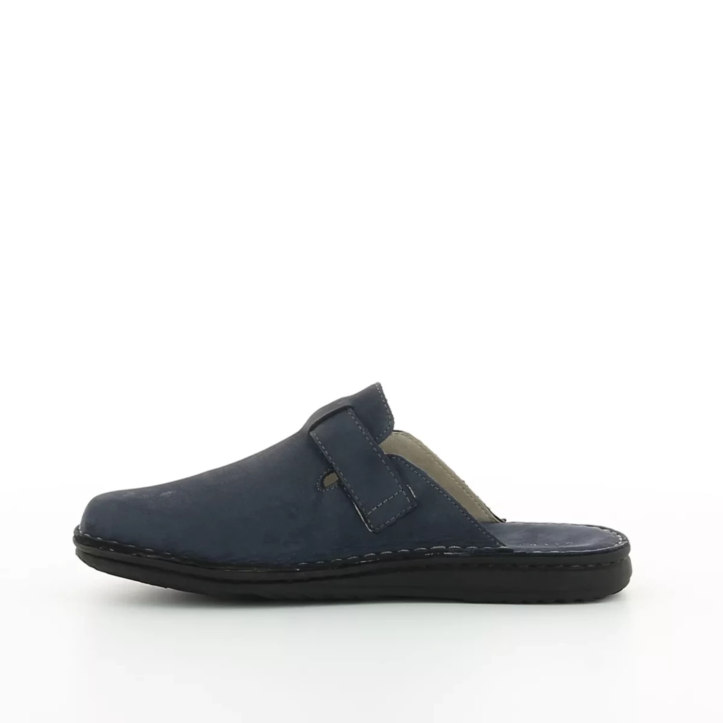 Image (4) de la chaussures Calba - Mules et Sabots Bleu en Cuir nubuck