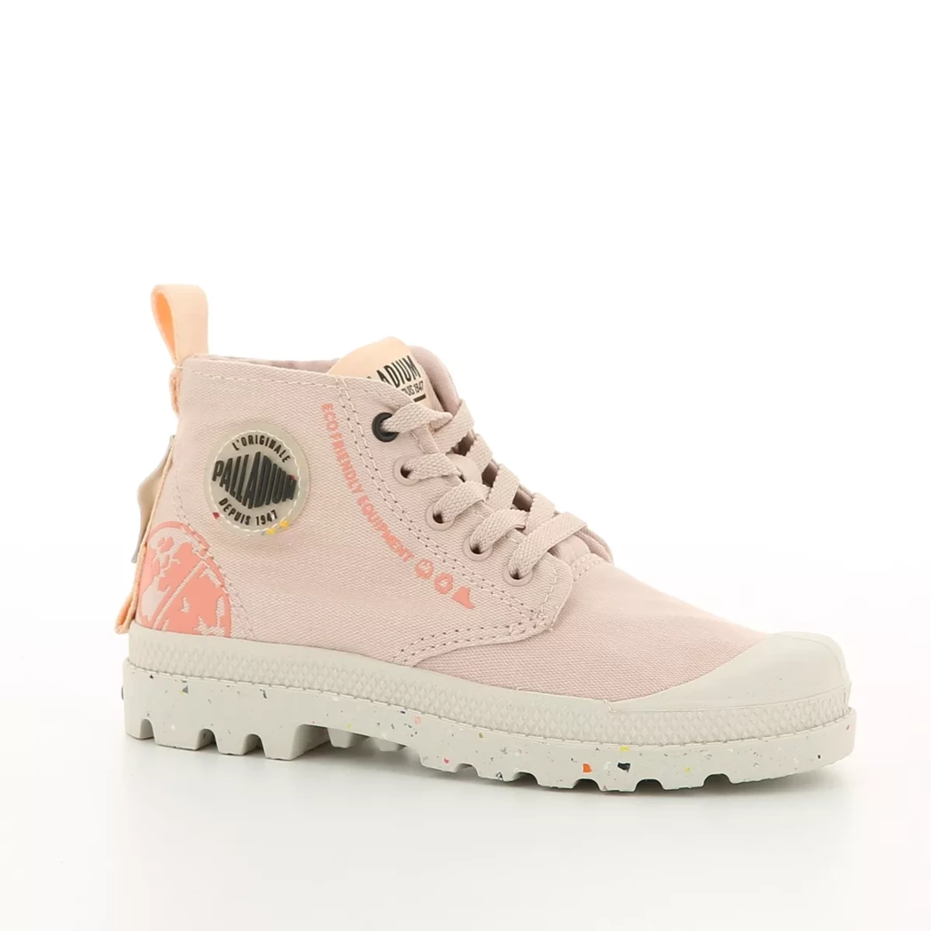 Image (1) de la chaussures Palladium - Bottines Rose en Textile