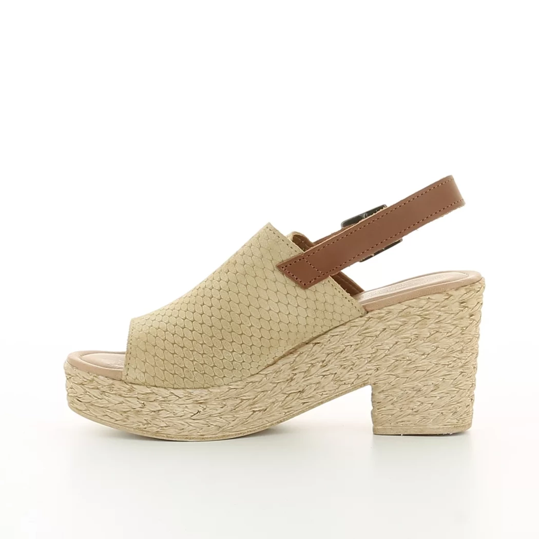 Image (4) de la chaussures Margarita Mariotti - Sandales et Nu-Pieds Taupe en Cuir nubuck