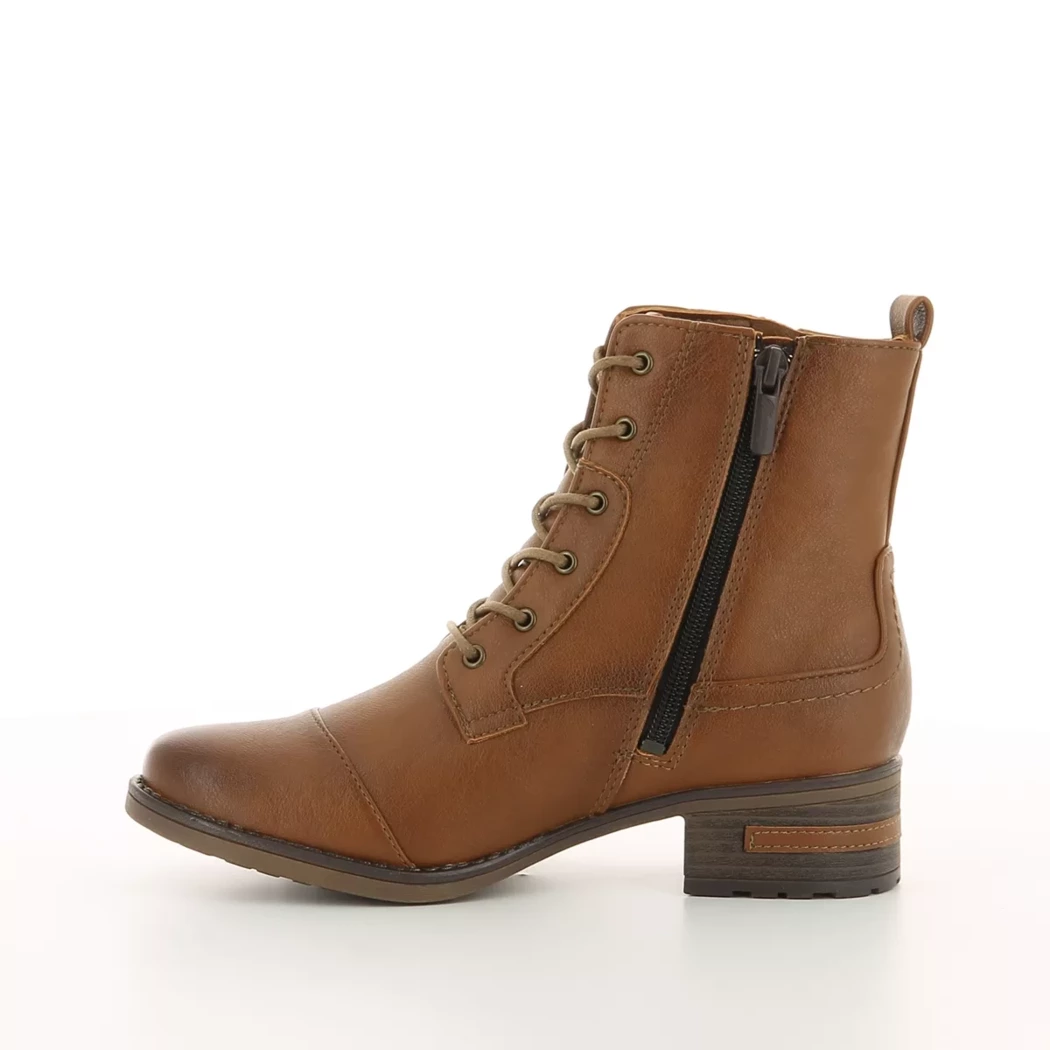 Image (4) de la chaussures Mustang - Bottines Cuir naturel / Cognac en Cuir synthétique