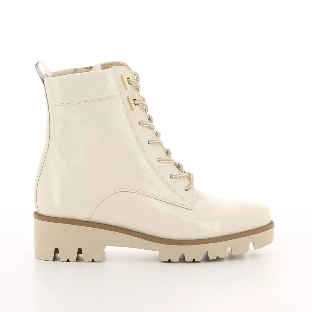 Image (2) de la chaussures Gabor - Bottines Beige en Cuir vernis