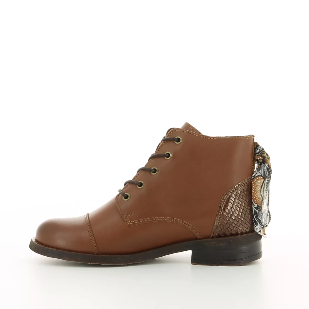 Image (4) de la chaussures Goodstep - Bottines Cuir naturel / Cognac en Cuir