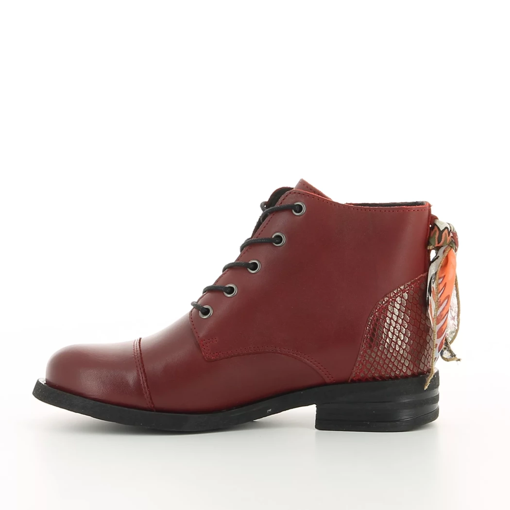 Image (4) de la chaussures Goodstep - Bottines Bordeaux en Cuir