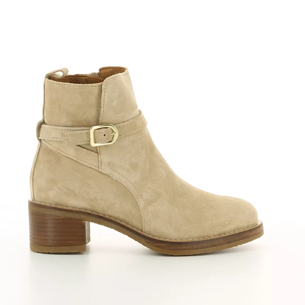 Image (2) de la chaussures Alpe - Boots Beige en Cuir nubuck