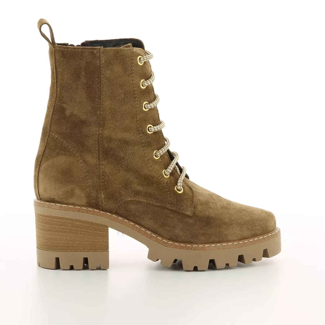 Image (2) de la chaussures Debutto Donna - Bottines Taupe en Cuir nubuck