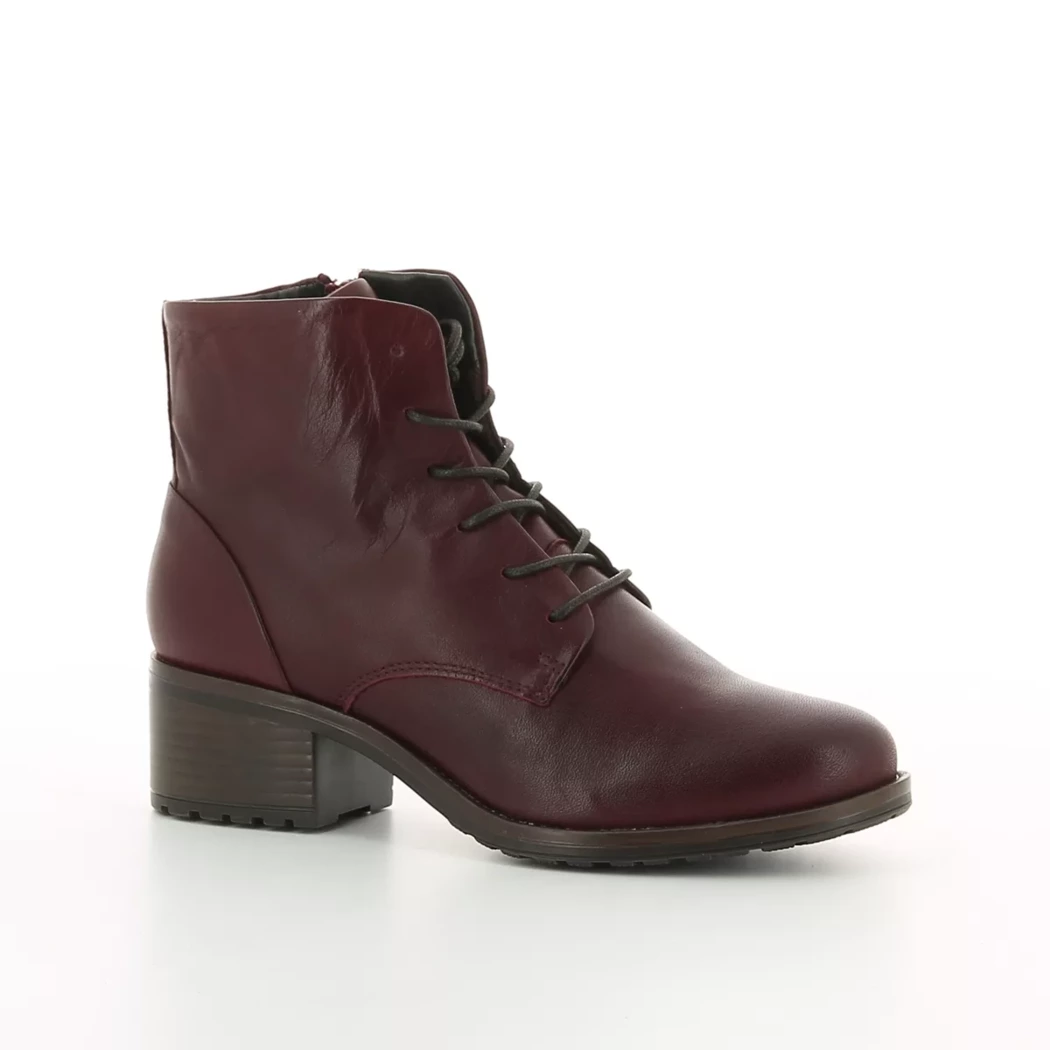 Image (1) de la chaussures Miz Mooz - Bottines Bordeaux en Cuir