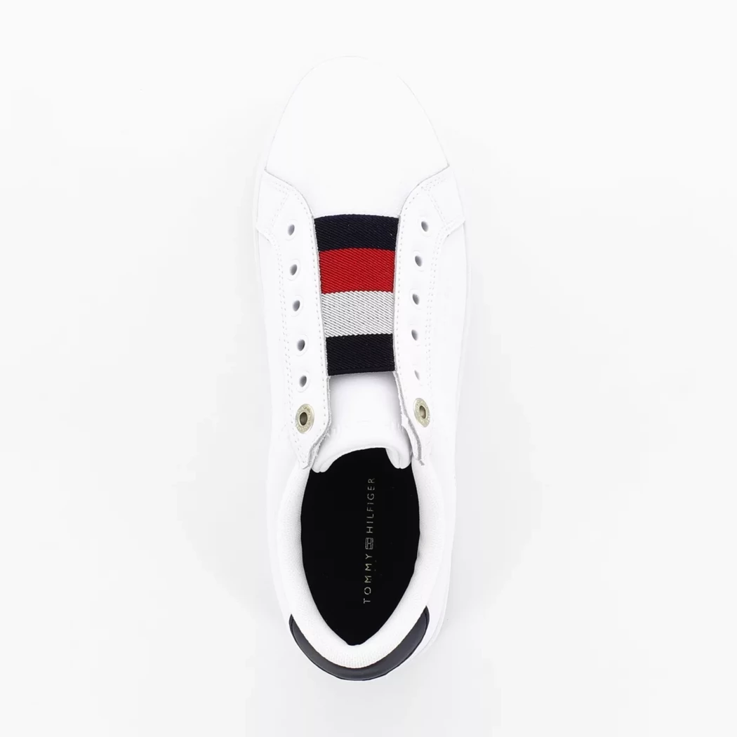 Image (6) de la chaussures Tommy Hilfiger - Baskets Blanc en Cuir