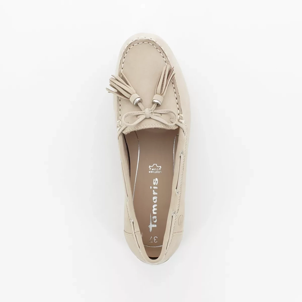 Image (6) de la chaussures Tamaris - Mocassins Beige en Cuir nubuck