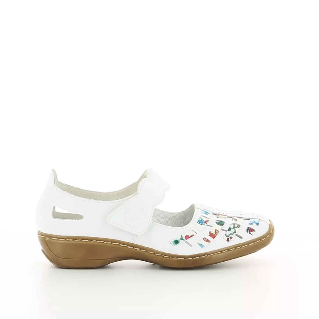 Image (2) de la chaussures Rieker - Escarpins Blanc en Cuir