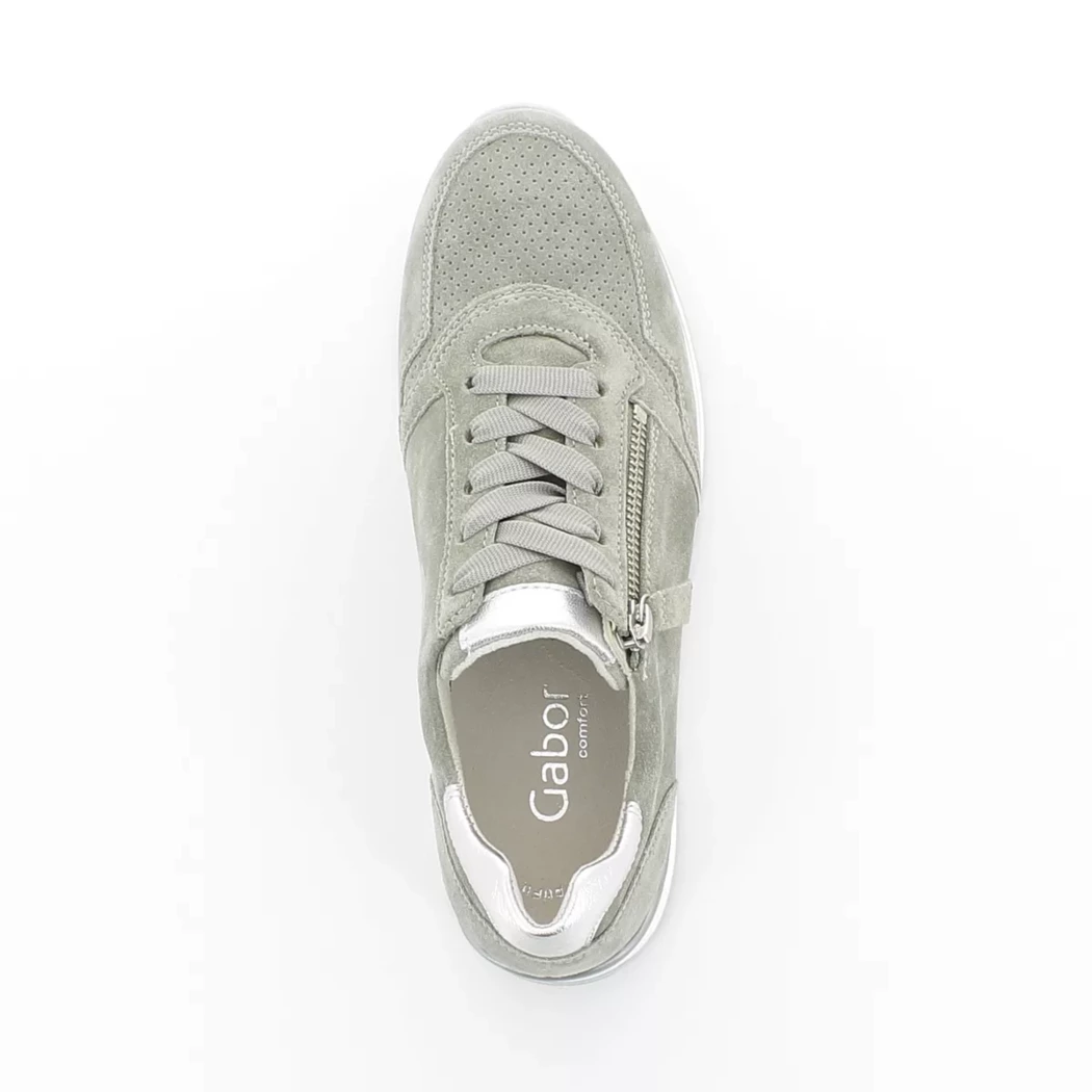 Image (6) de la chaussures Gabor - Baskets Vert en Cuir nubuck