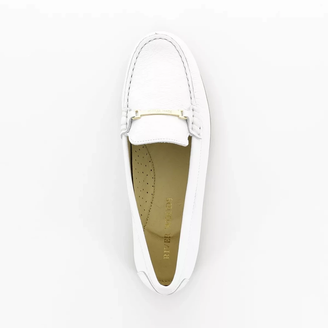 Image (6) de la chaussures Riverwoods - Mocassins Blanc en Cuir