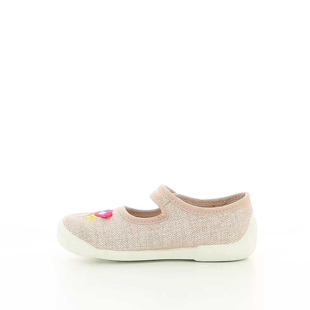 Image (4) de la chaussures Vul ladi - Ballerines Rose en Textile