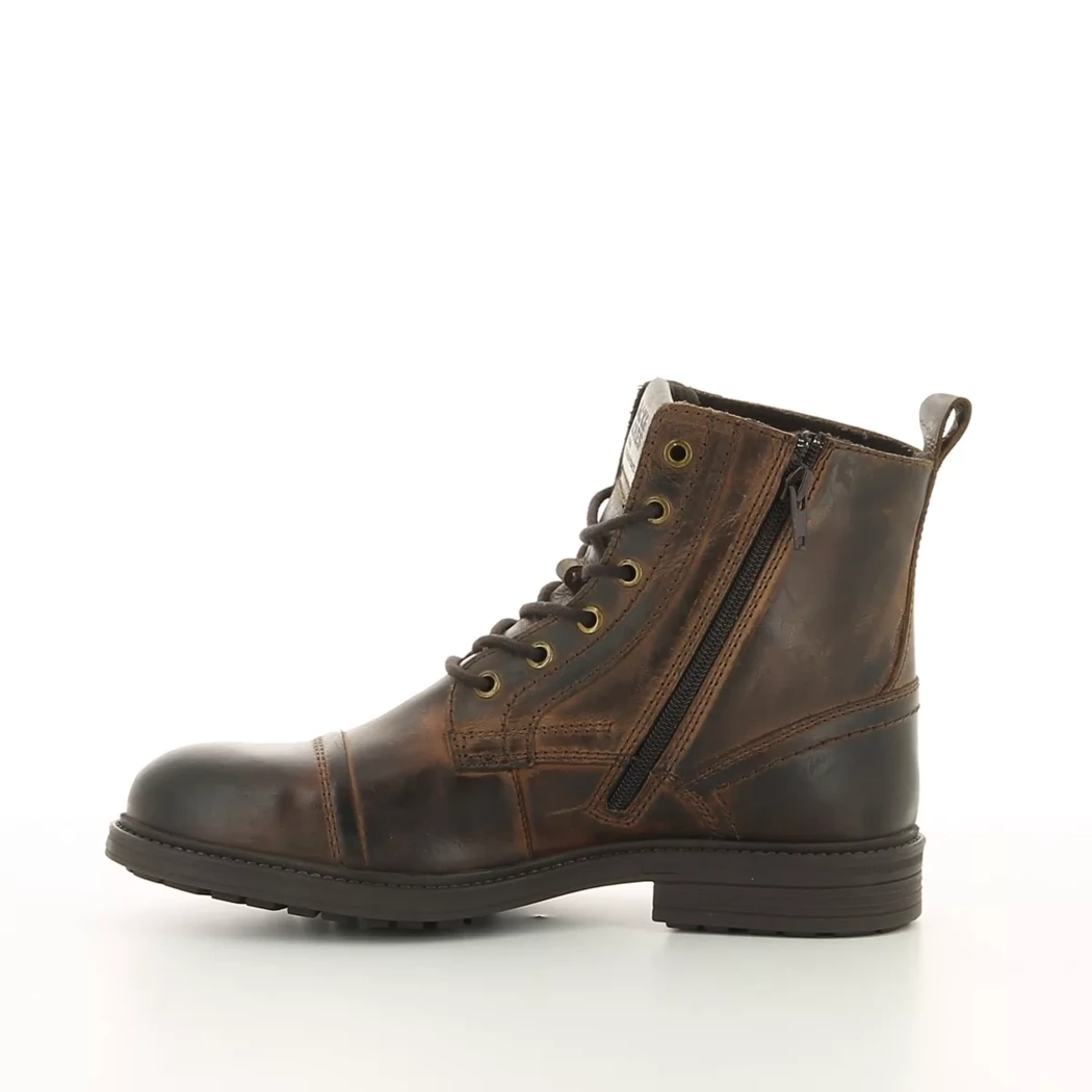 Image (4) de la chaussures Jack & Jones - Bottines Cuir naturel / Cognac en Cuir