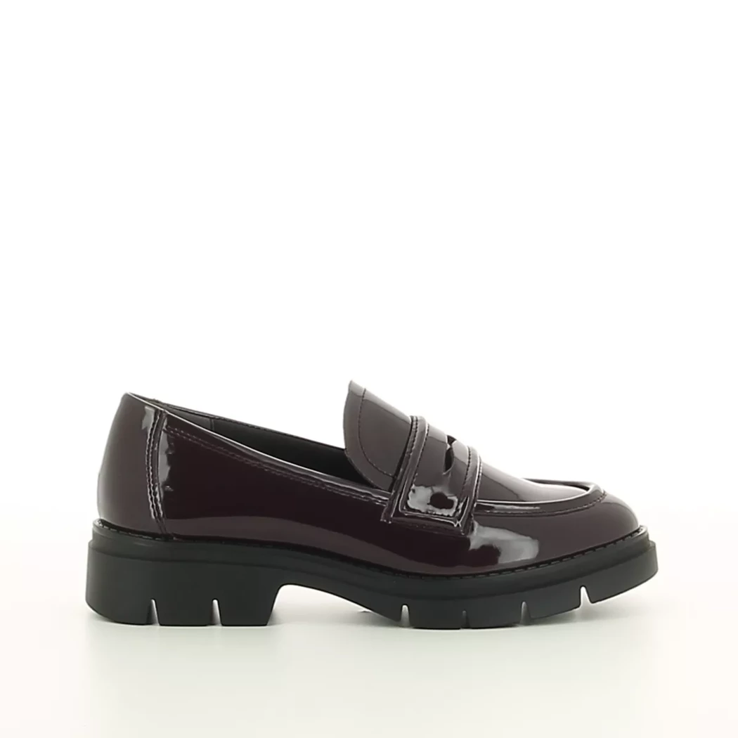 Image (2) de la chaussures Tamaris - Mocassins Bordeaux en Cuir vernis