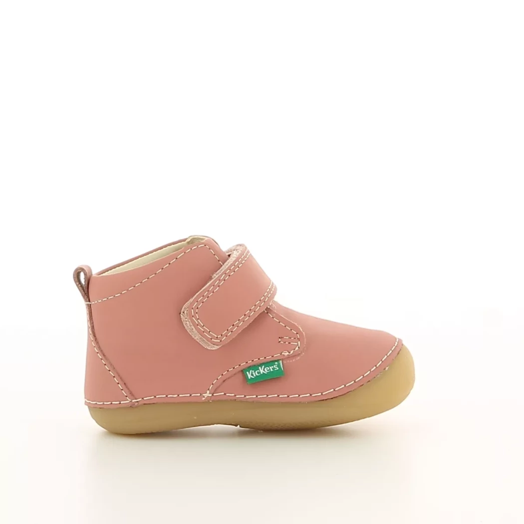 Image (2) de la chaussures Kickers - Bottines Rose en Cuir