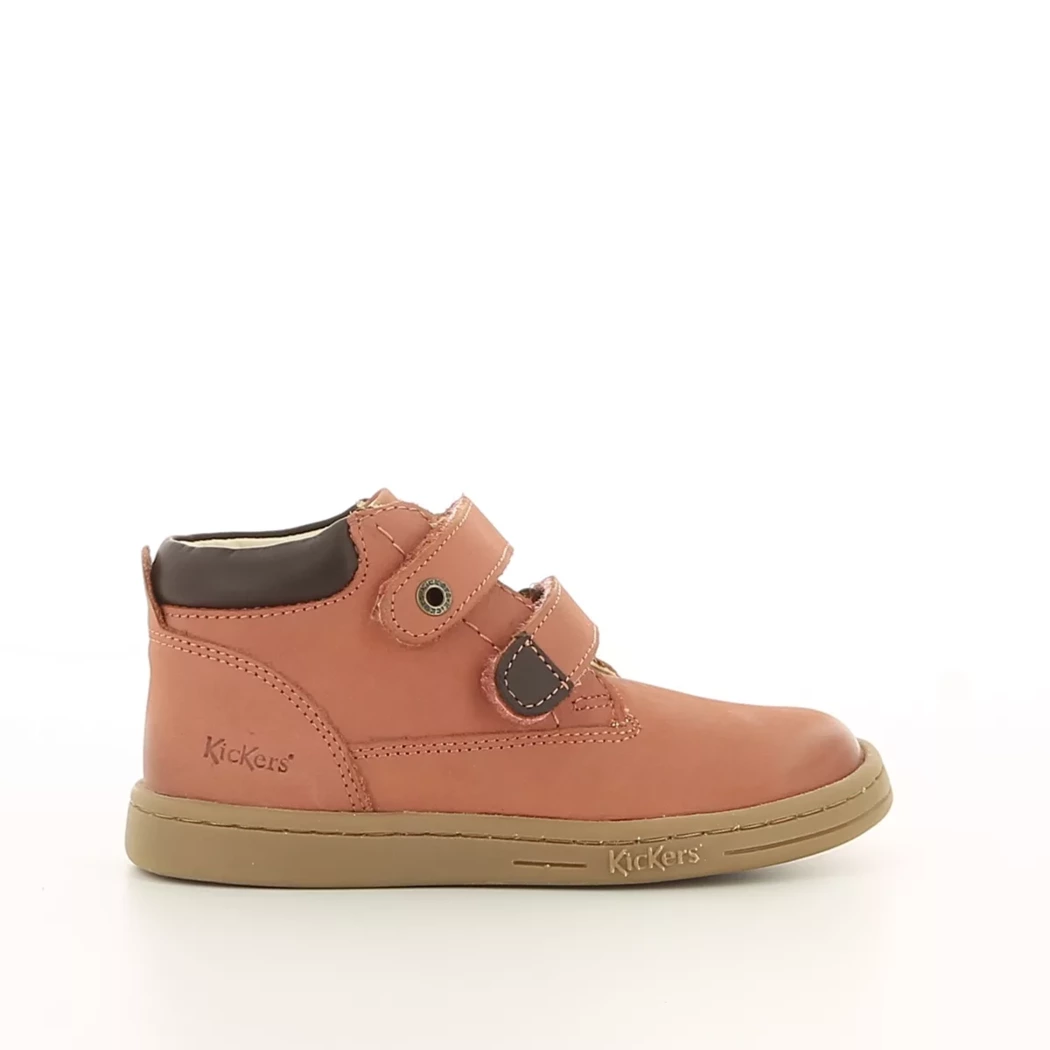 Image (2) de la chaussures Kickers - Bottines Rose en Cuir nubuck