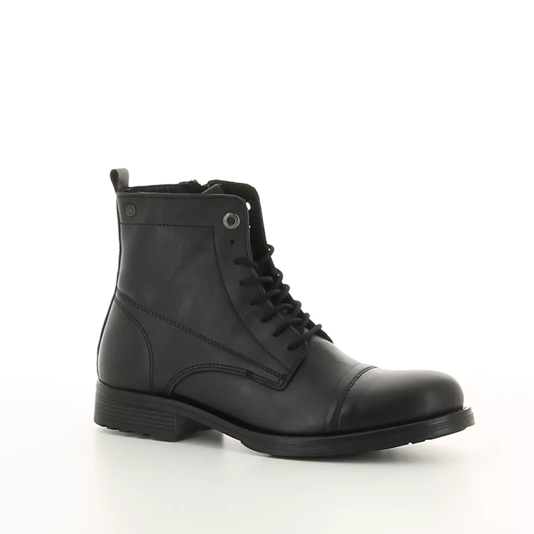 Image (1) de la chaussures Jack & Jones - Bottines Noir en Cuir