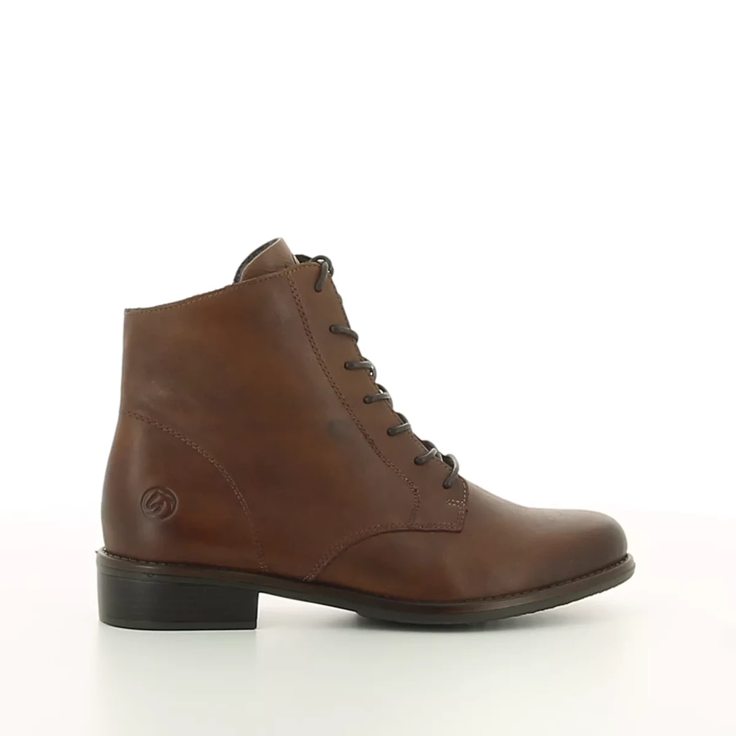 Image (2) de la chaussures Remonte - Bottines Cuir naturel / Cognac en Cuir