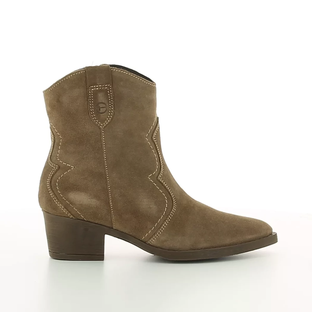 Image (2) de la chaussures Tamaris - Boots Taupe en Cuir nubuck