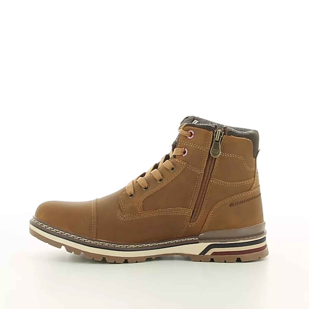 Image (4) de la chaussures Dockers - Bottines Cuir naturel / Cognac en Cuir synthétique