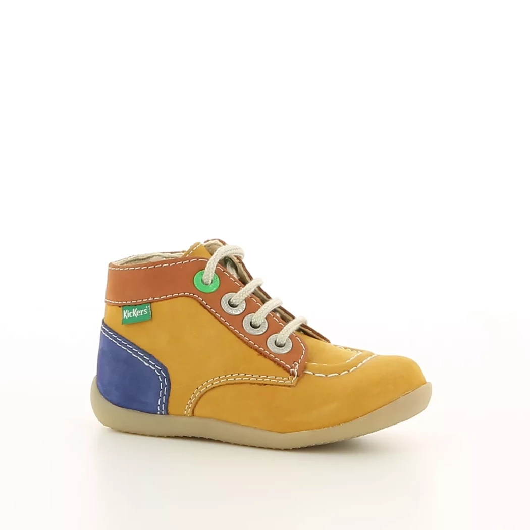 Image (1) de la chaussures Kickers - Bottines Cuir naturel / Cognac en Cuir nubuck