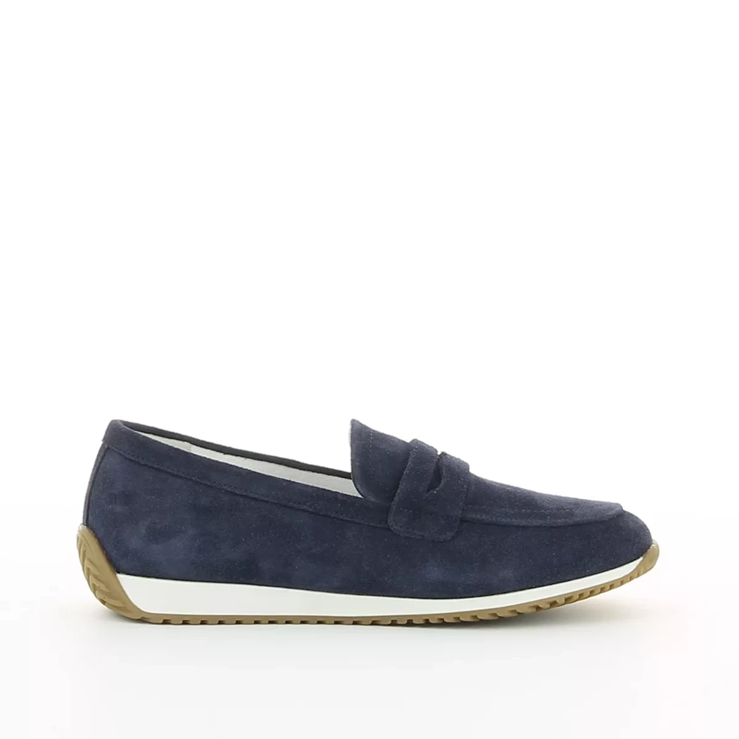 Image (2) de la chaussures Geox - Mocassins Bleu en Cuir nubuck