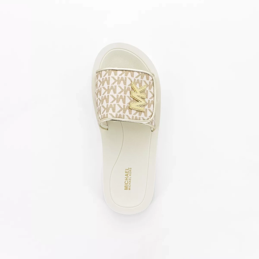 Image (6) de la chaussures Michael Kors Kids - Tongs et Plage Beige en Textile