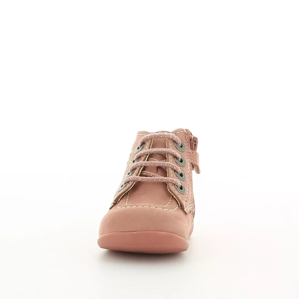 Image (5) de la chaussures Kickers - Bottines Rose en Cuir nubuck