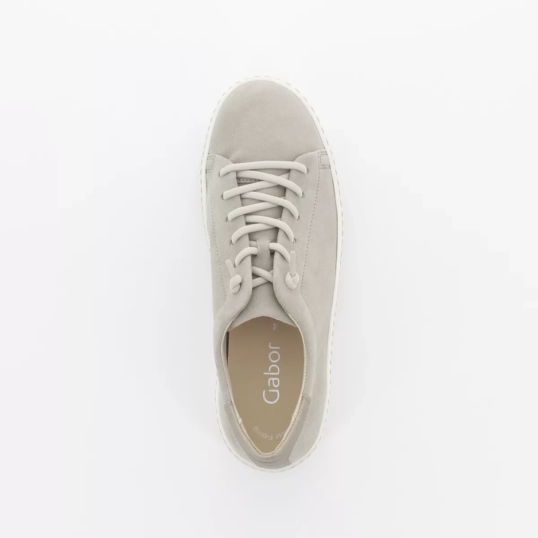 Image (6) de la chaussures Gabor - Baskets Taupe en Cuir nubuck