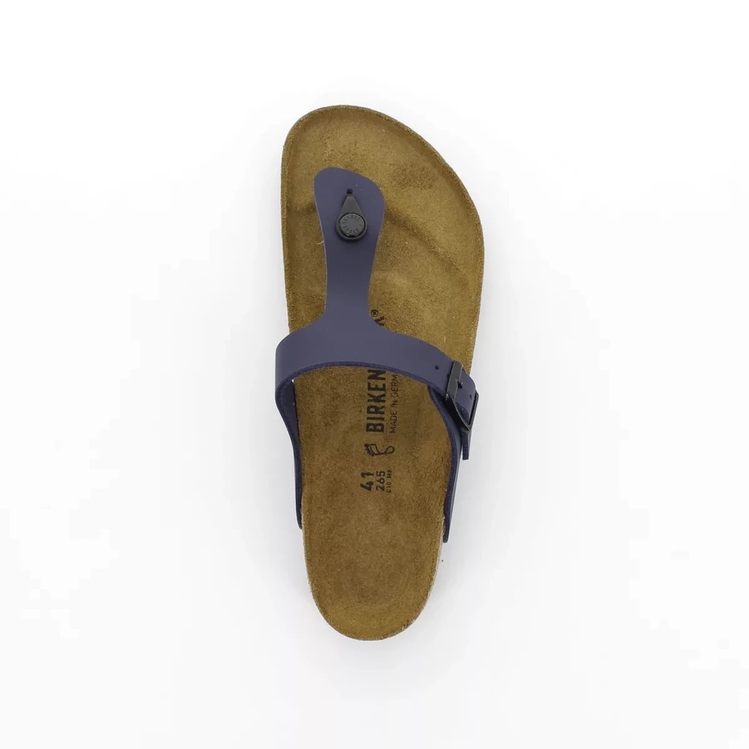 Image (6) de la chaussures Birkenstock - Mules et Sabots Bleu en Cuir synthétique