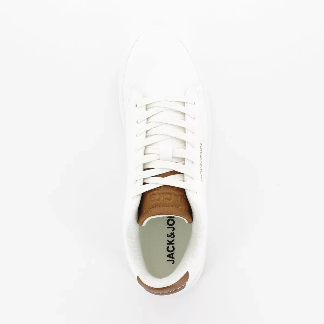 Image (6) de la chaussures Jack & Jones - Baskets Blanc en Cuir synthétique