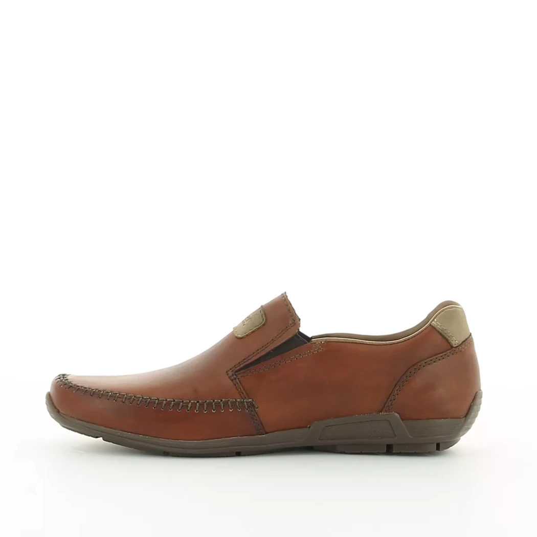 Image (4) de la chaussures Rieker - Mocassins Cuir naturel / Cognac en Cuir