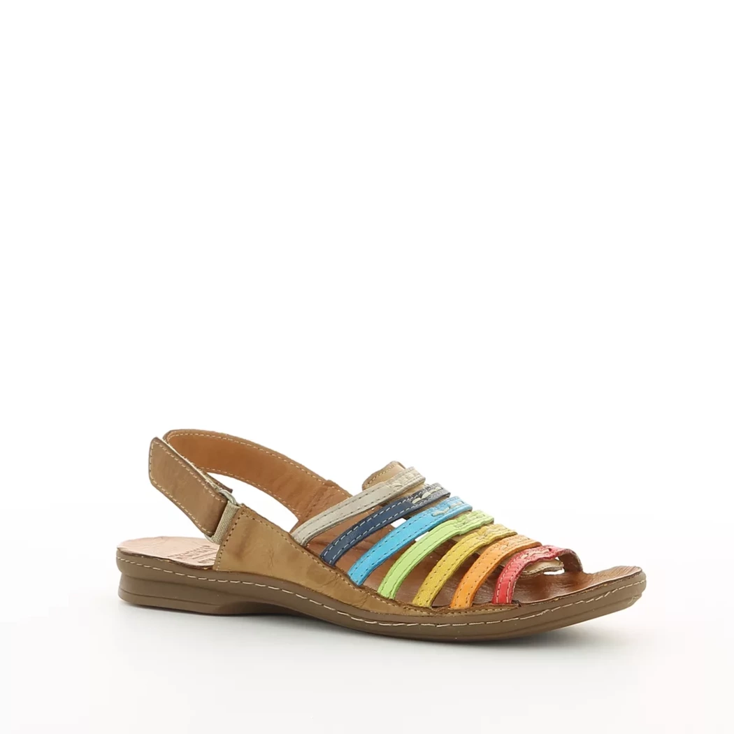 Image (1) de la chaussures Karyoka - Sandales et Nu-Pieds Multicolore en Cuir