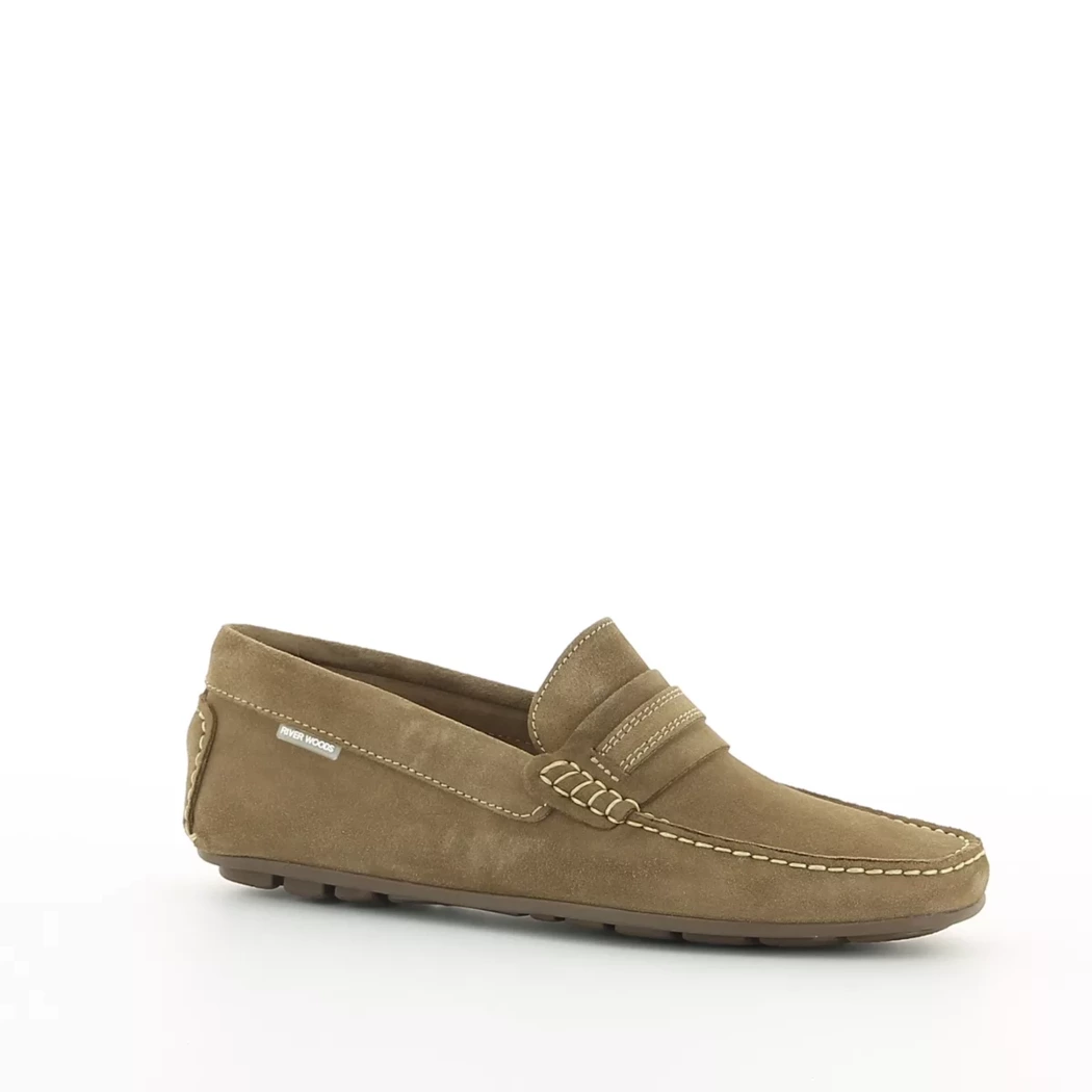 Image (1) de la chaussures Riverwoods - Mocassins Taupe en Cuir nubuck