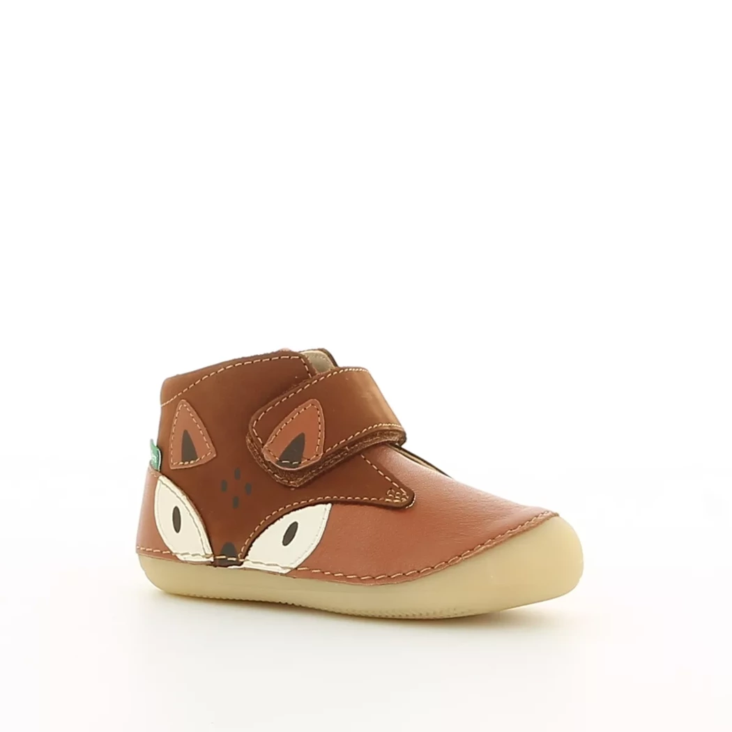 Image (1) de la chaussures Kickers - Bottines Cuir naturel / Cognac en Cuir