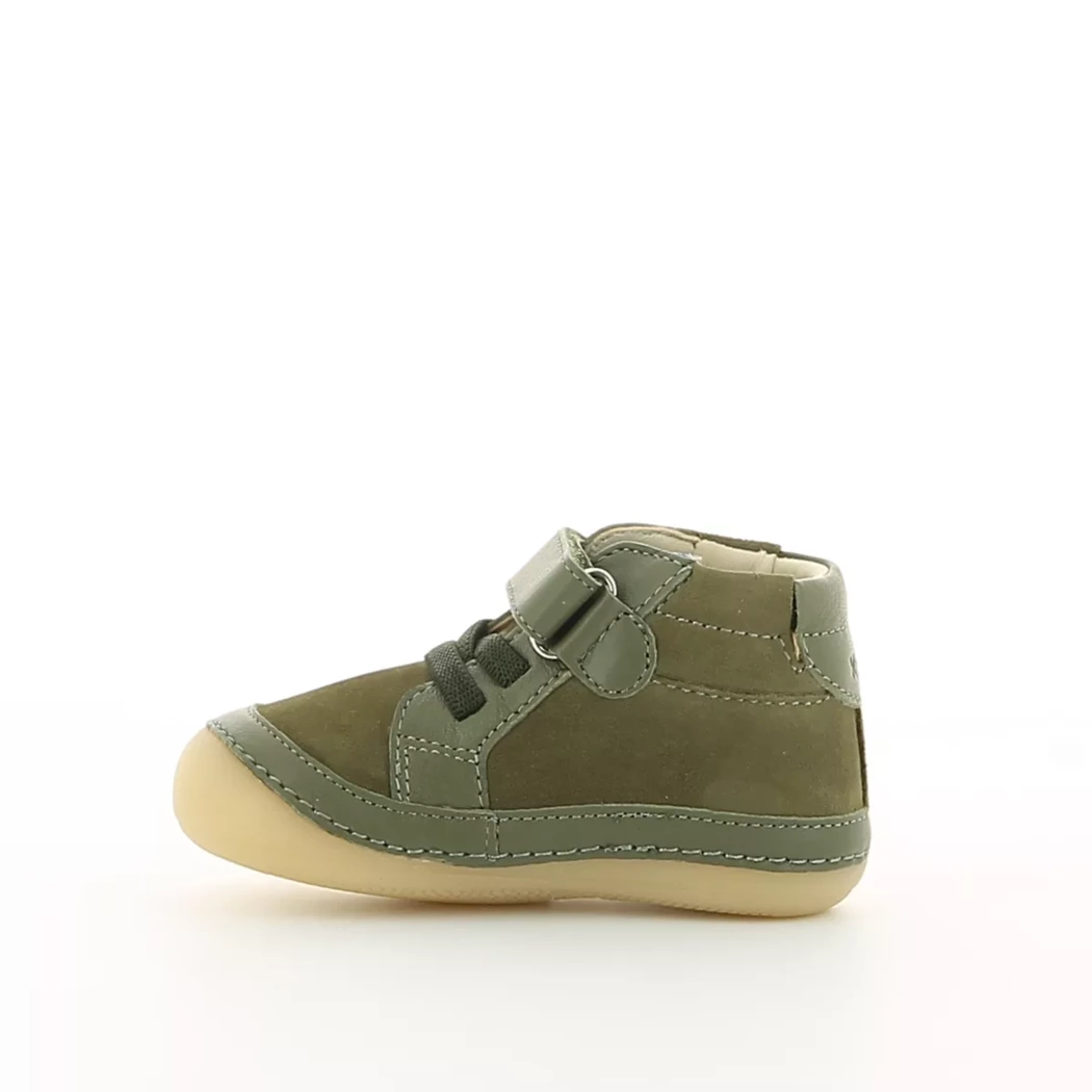 Image (4) de la chaussures Kickers - Bottines Vert en Cuir nubuck