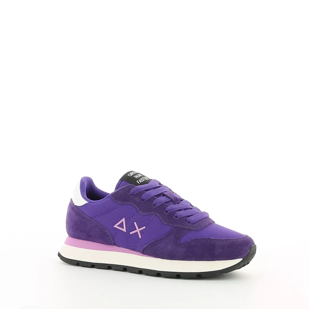 Image (1) de la chaussures Sun68 - Baskets Violet / Lilas en Cuir nubuck