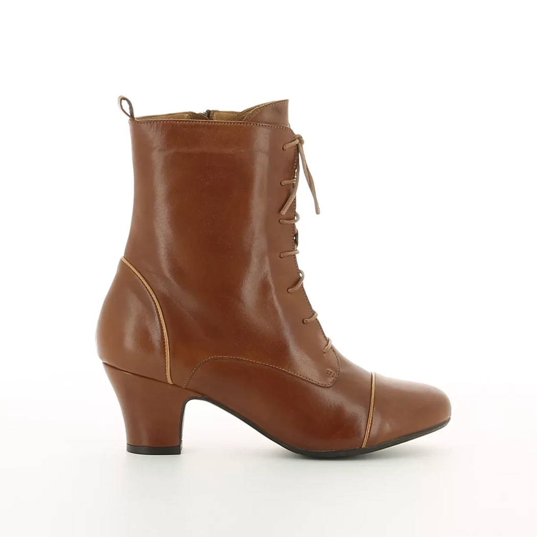 Image (2) de la chaussures Miz Mooz - Bottines Cuir naturel / Cognac en Cuir