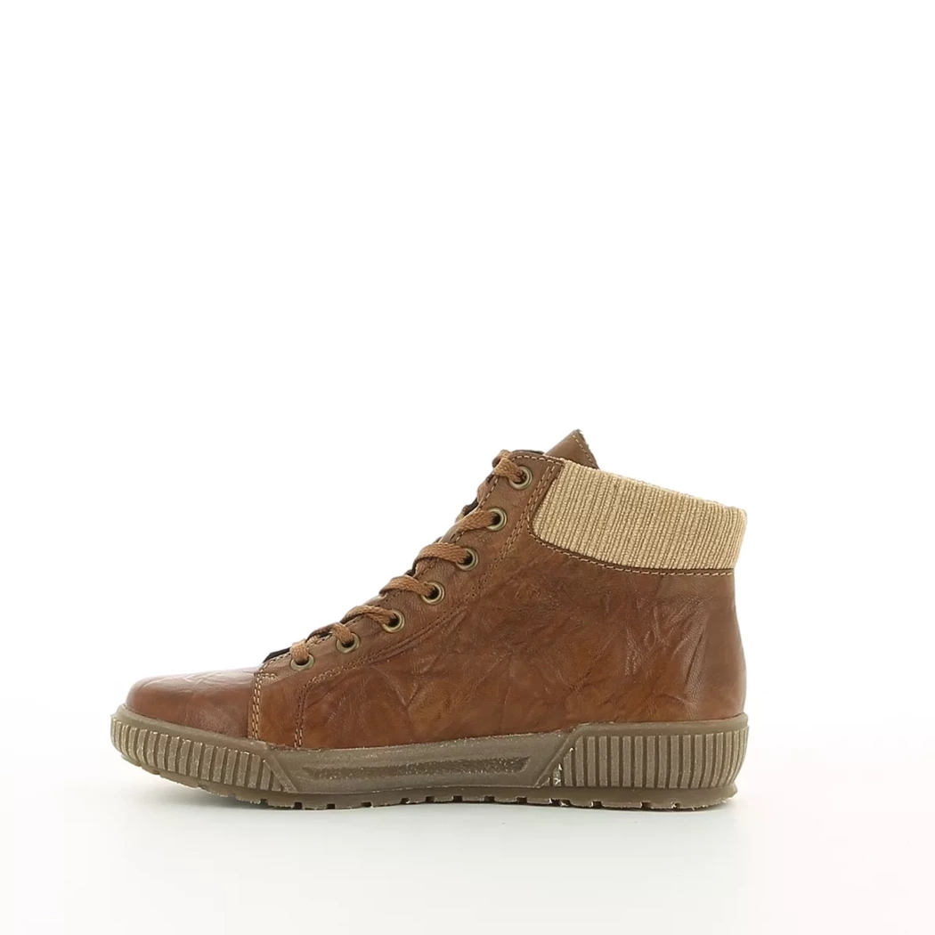 Image (4) de la chaussures Rieker - Bottines Cuir naturel / Cognac en Cuir